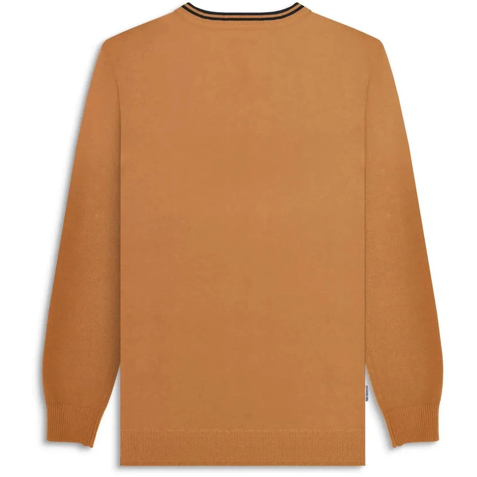 Lambretta Mens Knitted Tipped Long Sleeve Jumper