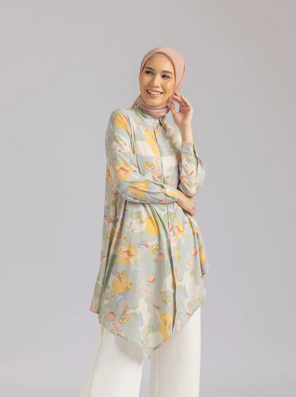 LENKA TUNIC MINT CHERRY