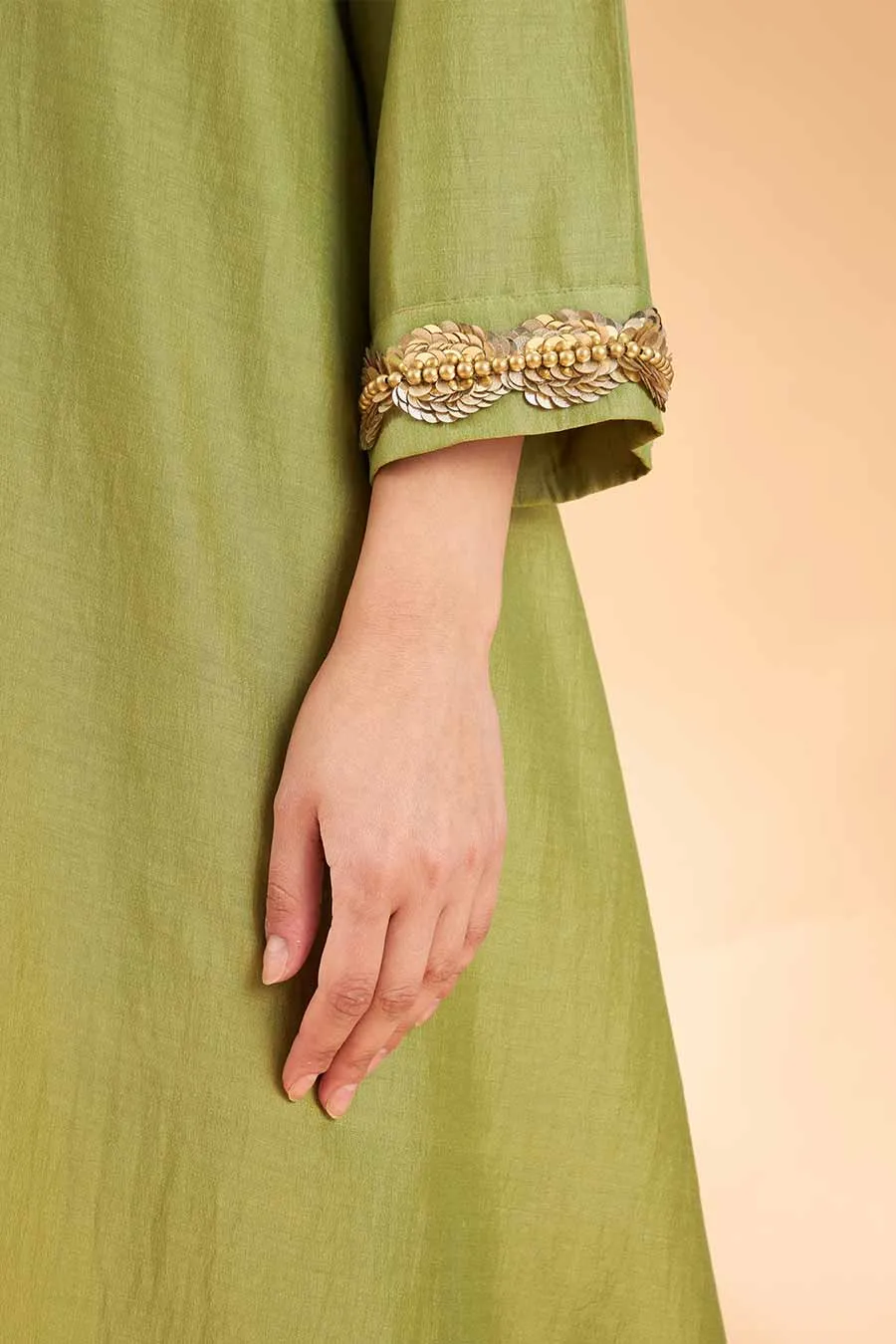 Lime Green Ornated Co-Ord Set