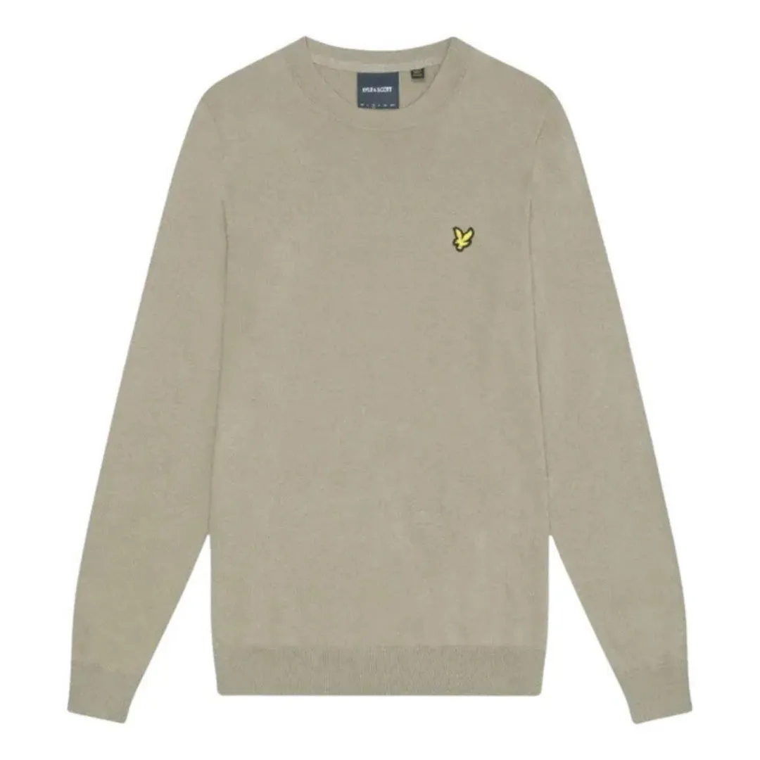 Lyle & Scott Crew Neck Sage Uniform Brown Pull Over Jumper