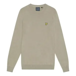 Lyle & Scott Crew Neck Sage Uniform Brown Pull Over Jumper