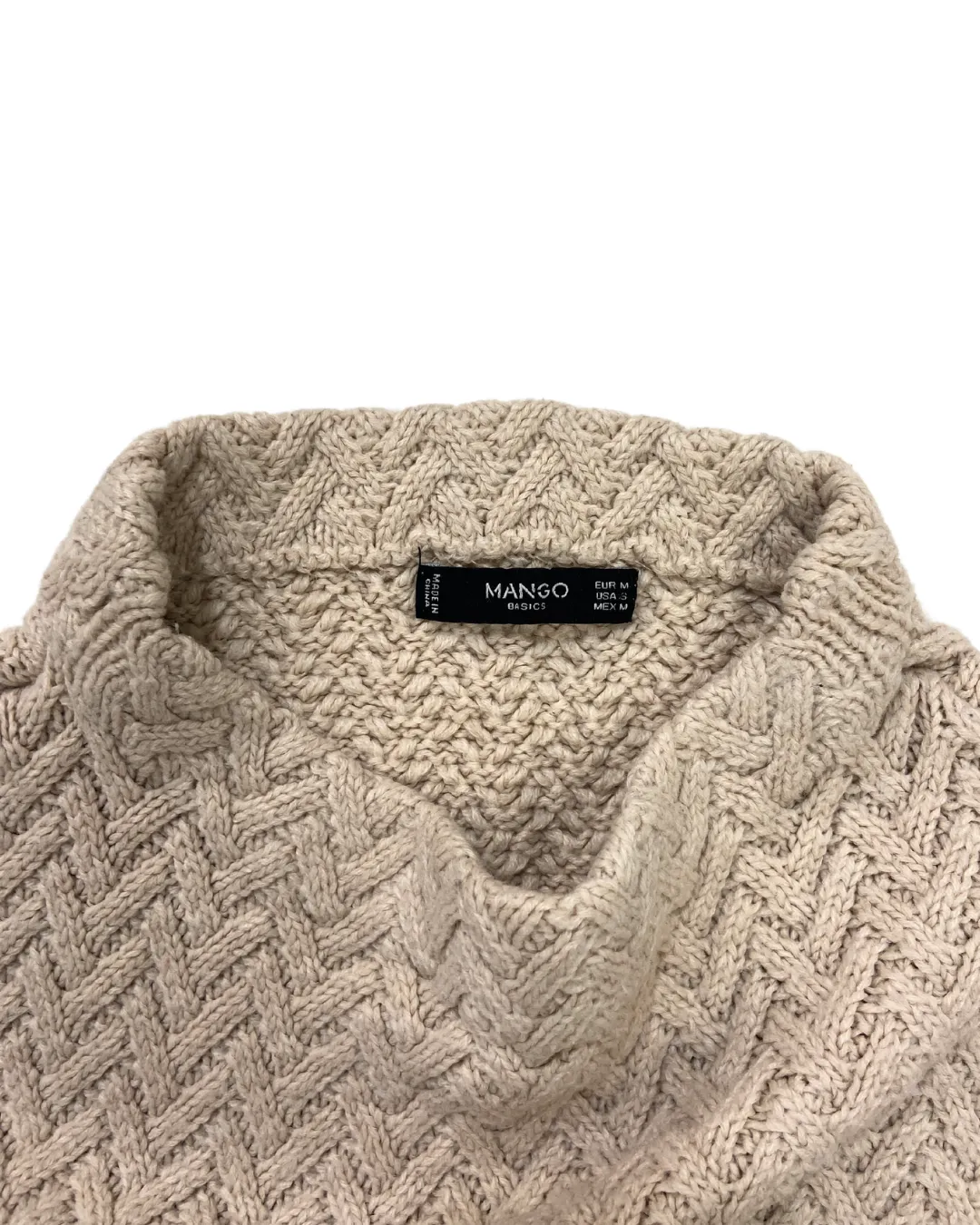 Mango Herringbone Knit Jumper