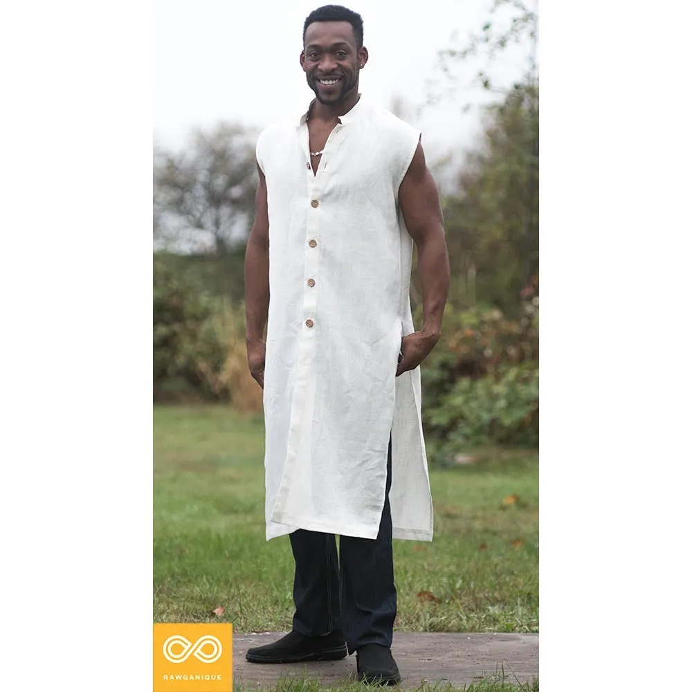 MARCO POLO Sleeveless 100% Organic Hemp Tunic (Unisex)