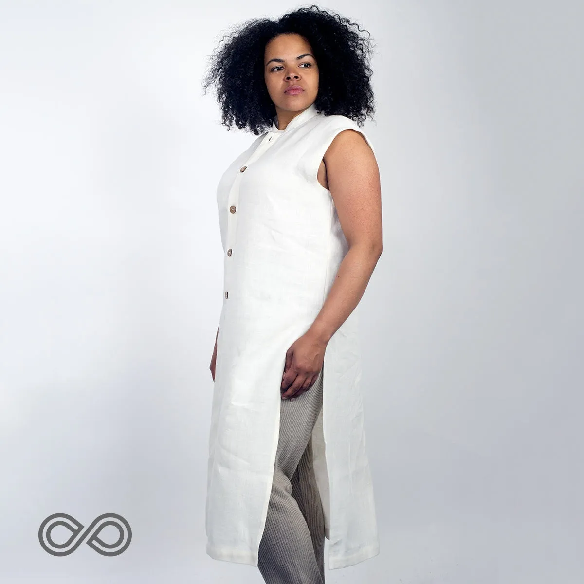 MARCO POLO Sleeveless 100% Organic Hemp Tunic (Unisex)