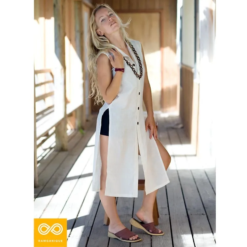 MARCO POLO Sleeveless 100% Organic Hemp Tunic (Unisex)