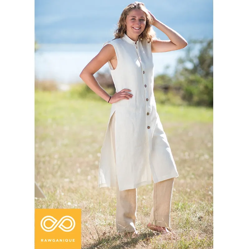 MARCO POLO Sleeveless 100% Organic Hemp Tunic (Unisex)