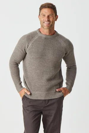 Merino Moss Platted Crew
