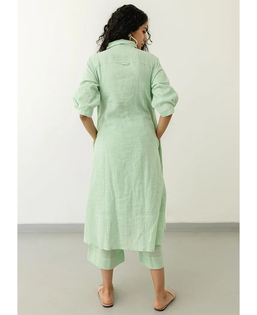Mint Cotton Tunic Set