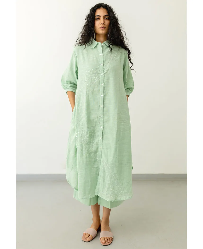 Mint Cotton Tunic Set