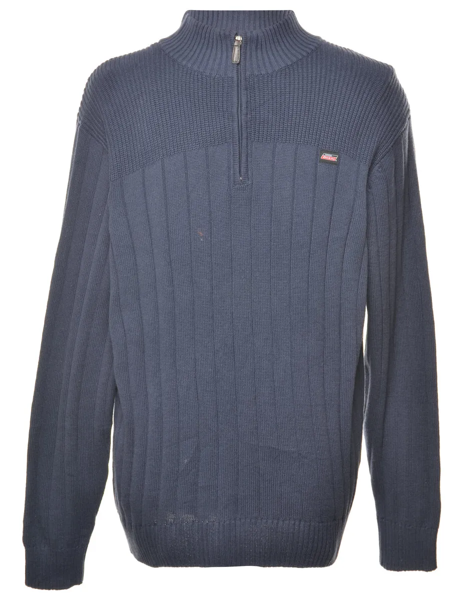 Navy Polo Neck Jumper - XL