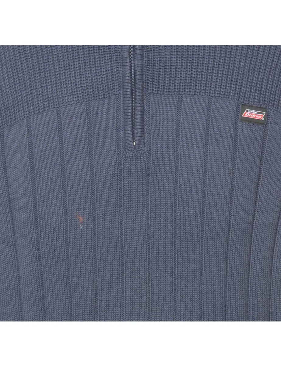 Navy Polo Neck Jumper - XL
