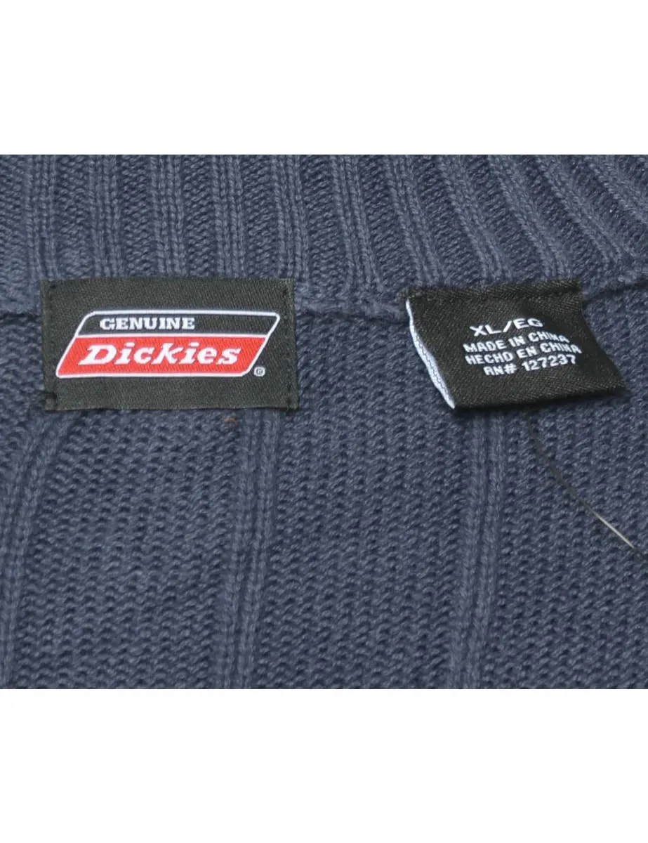 Navy Polo Neck Jumper - XL