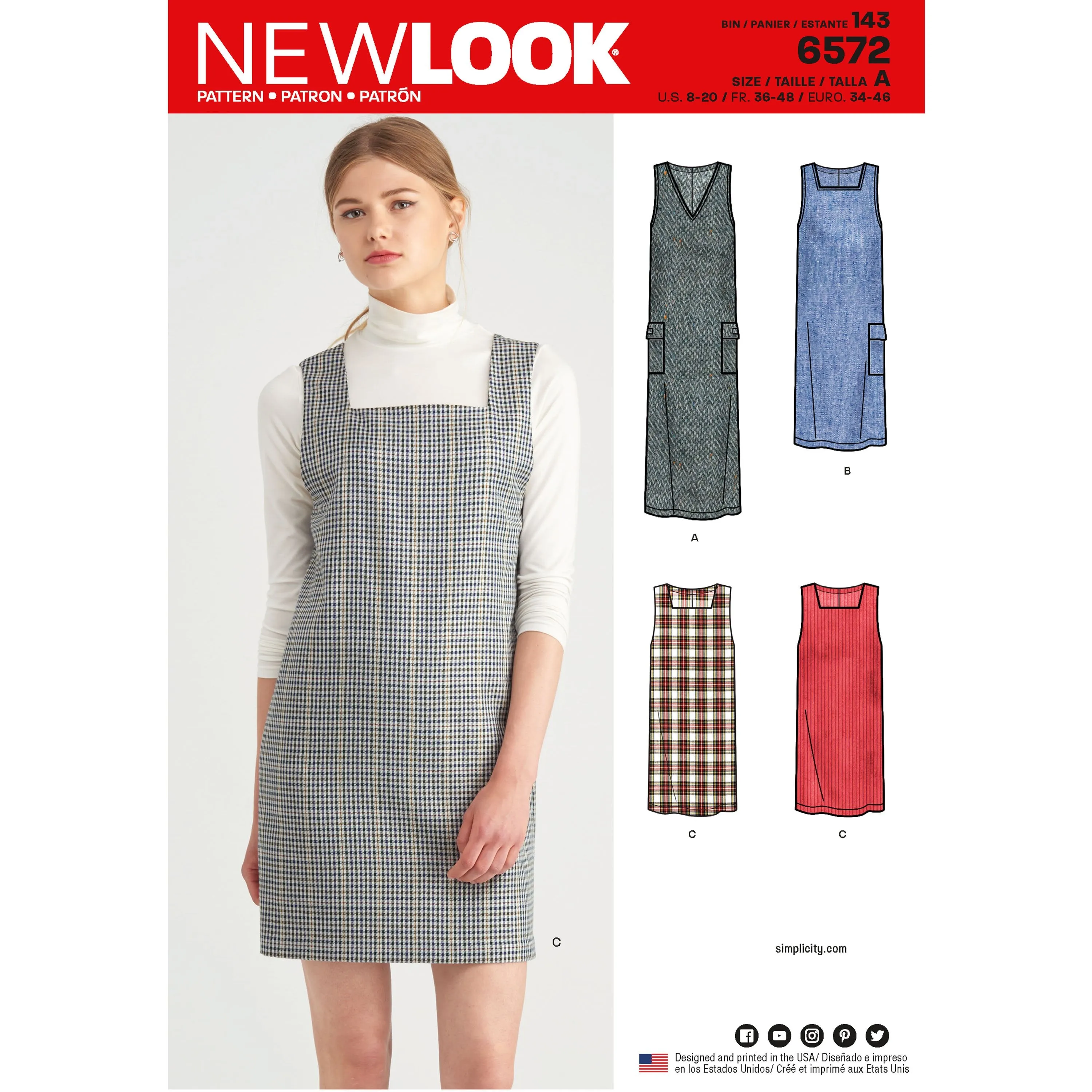 NL6572 Jumper Dress sewing pattern