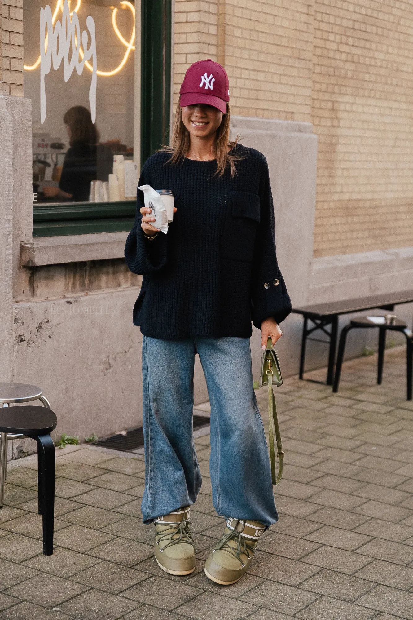 Noemie knitted jumper night sky