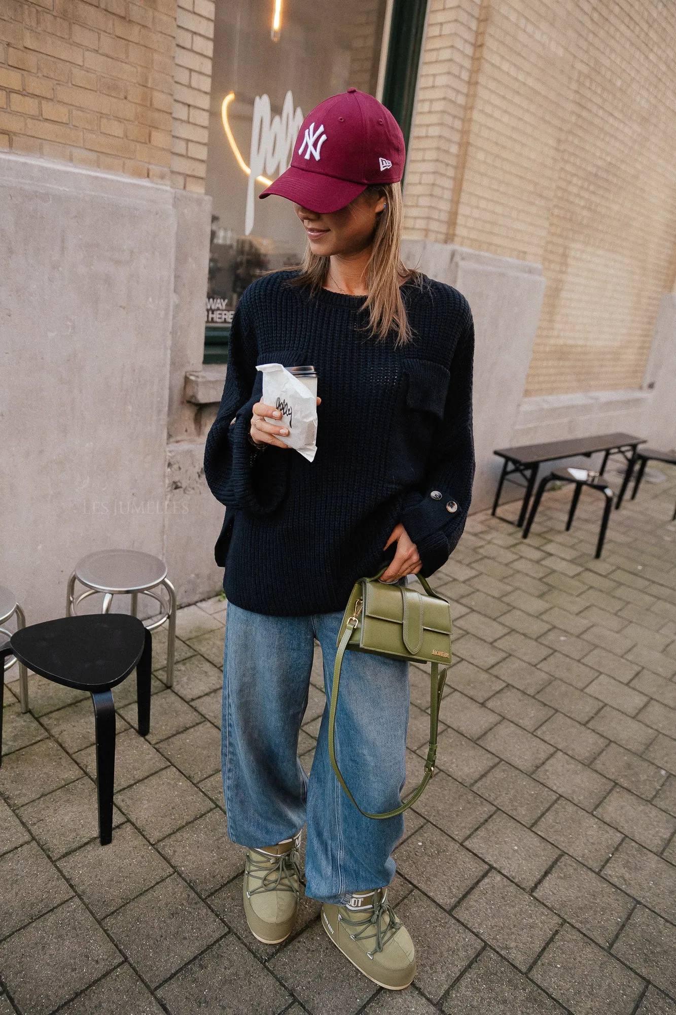 Noemie knitted jumper night sky