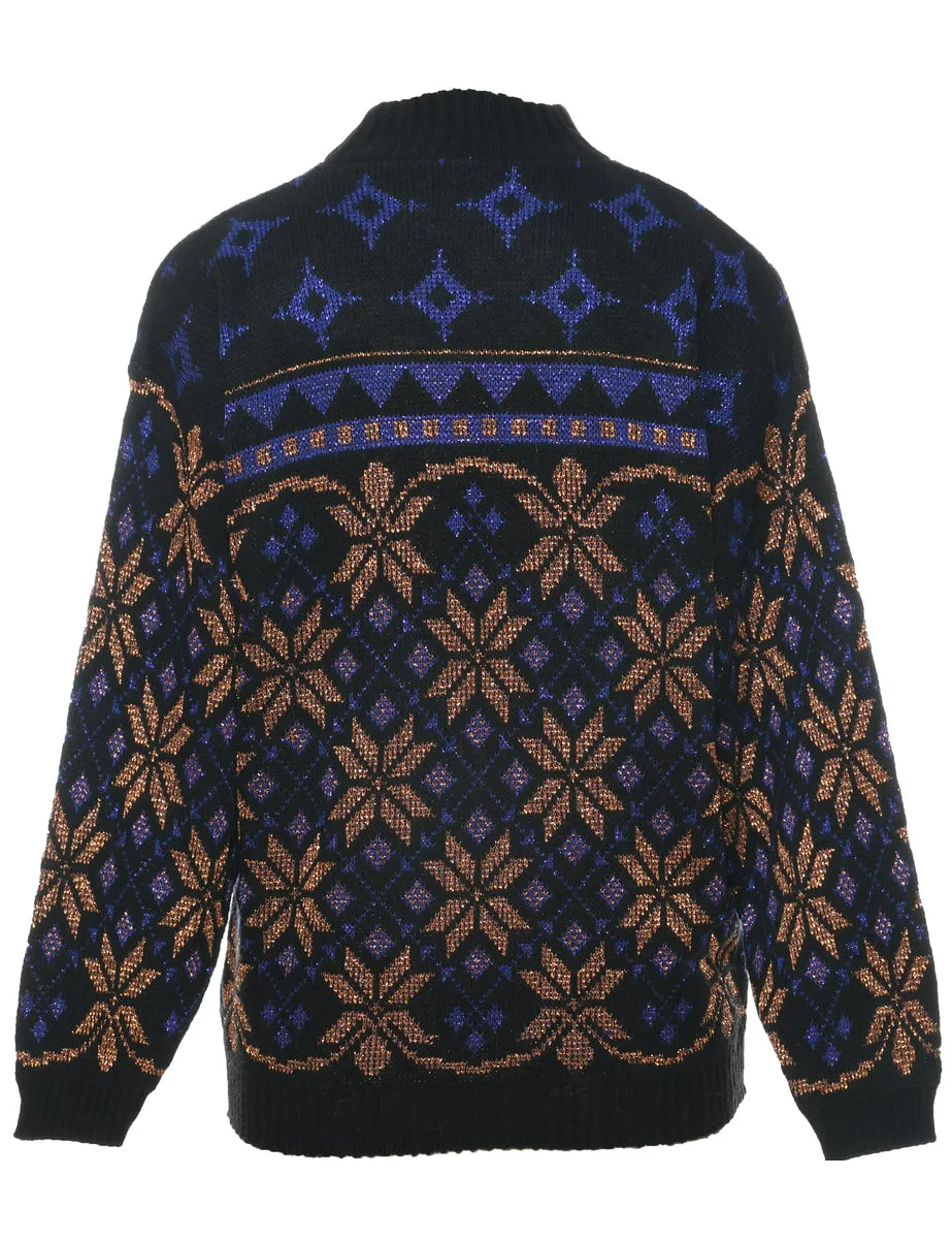 Nordic Black Jumper - M