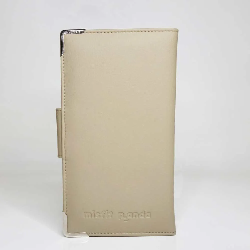 Oatmeal Personalised Travel Wallet | Cactus Leather | Durable Design