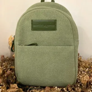 Olive Green Backpack | Personalised | Travel With Classic Charm