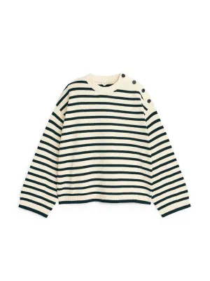 Oversized cotton jumper