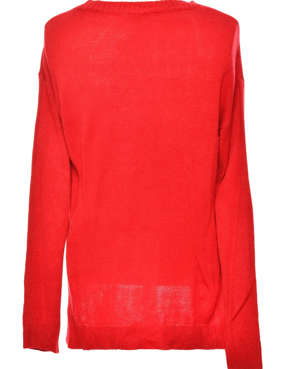 Polar Bear Christmas Jumper - L