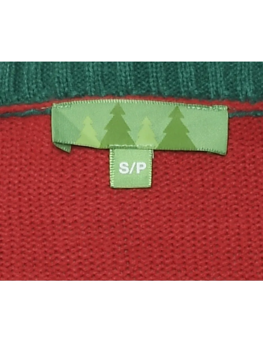 Polar Bear Design Christmas Jumper - S