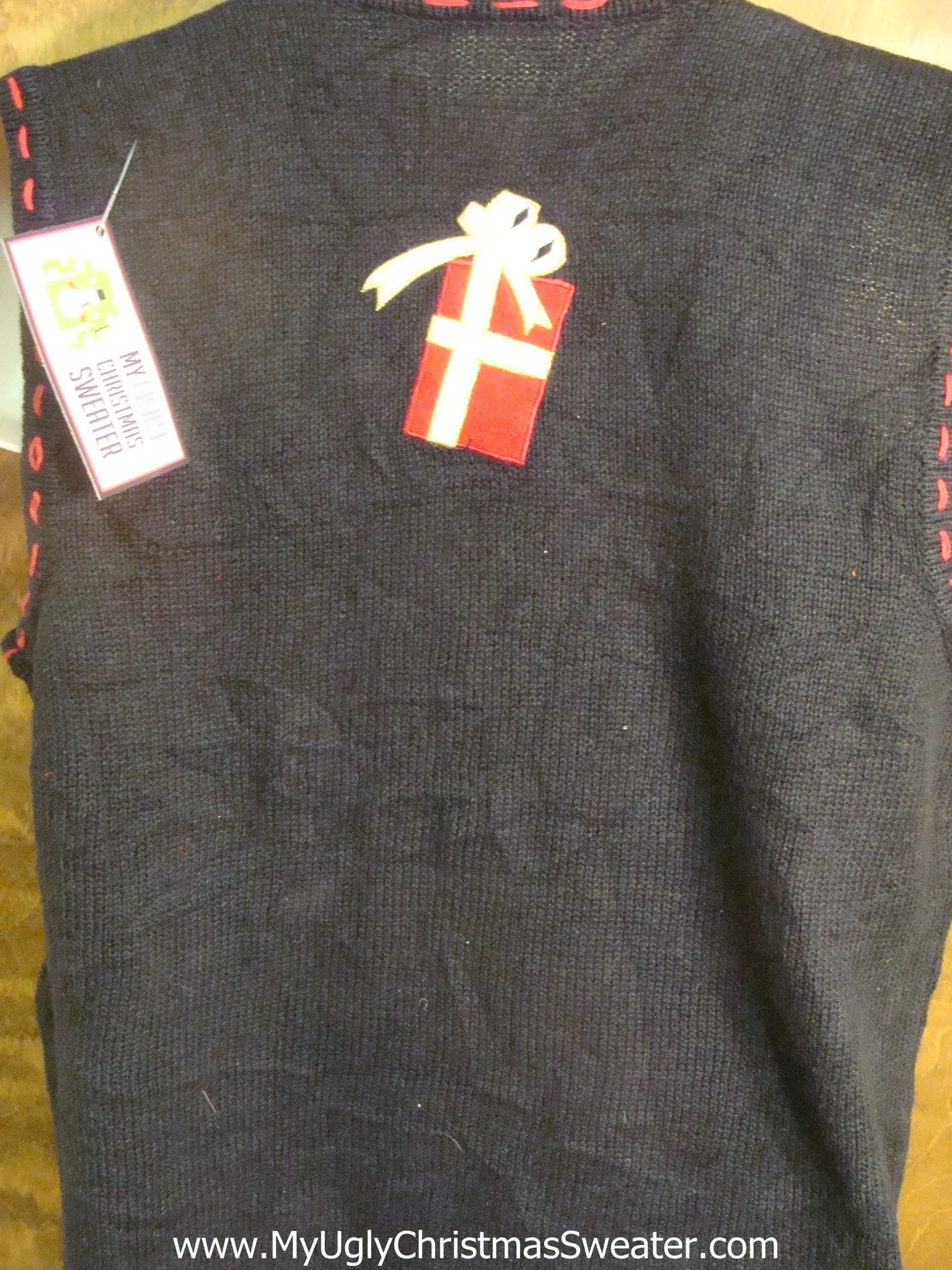 Presents Stacked High Funny Christmas Sweater Vest