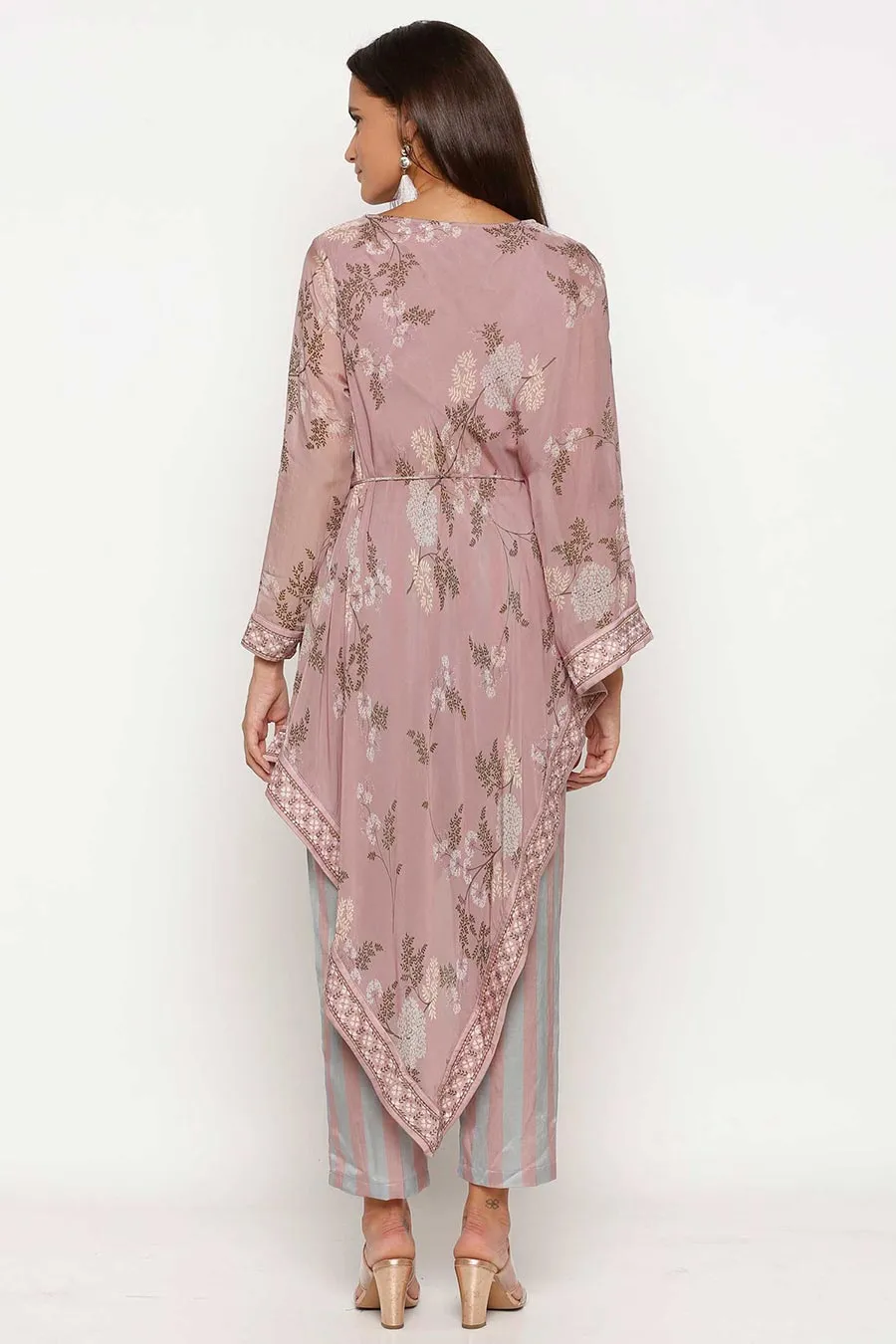 Printed Tunic Kurta & Pants Co-ord Set