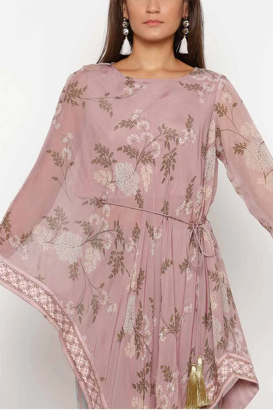 Printed Tunic Kurta & Pants Co-ord Set