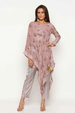 Printed Tunic Kurta & Pants Co-ord Set