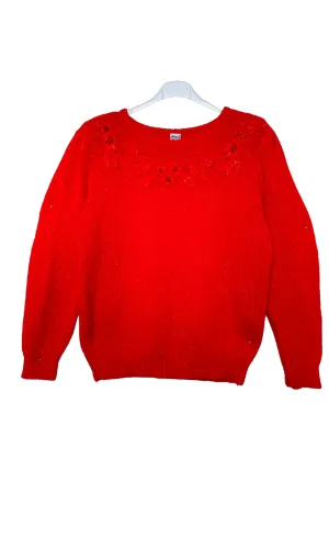 Red Vintage Jumper and Retro Bag