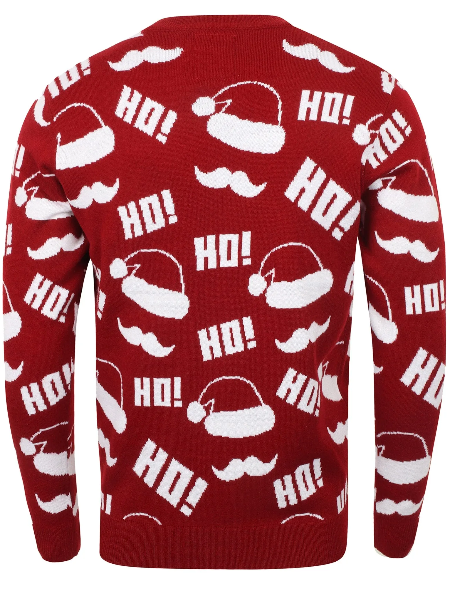 Santa Paper Novelty Christmas Jumper In Christmas Red - Season's Greetings