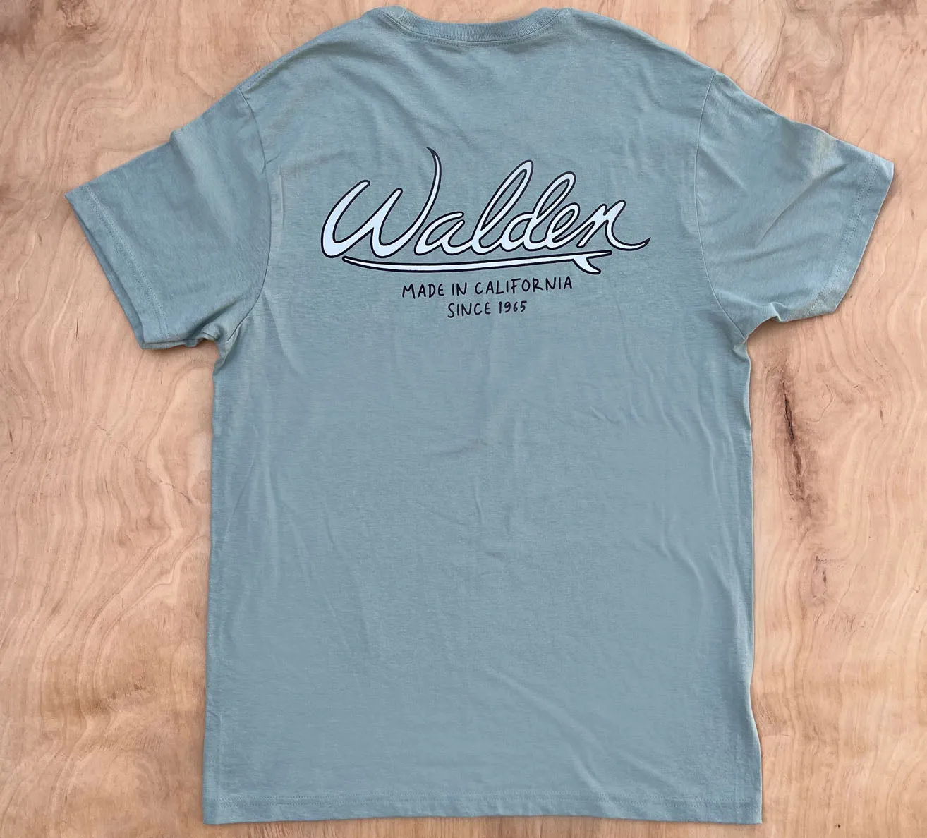 Scripted t-shirt: sage