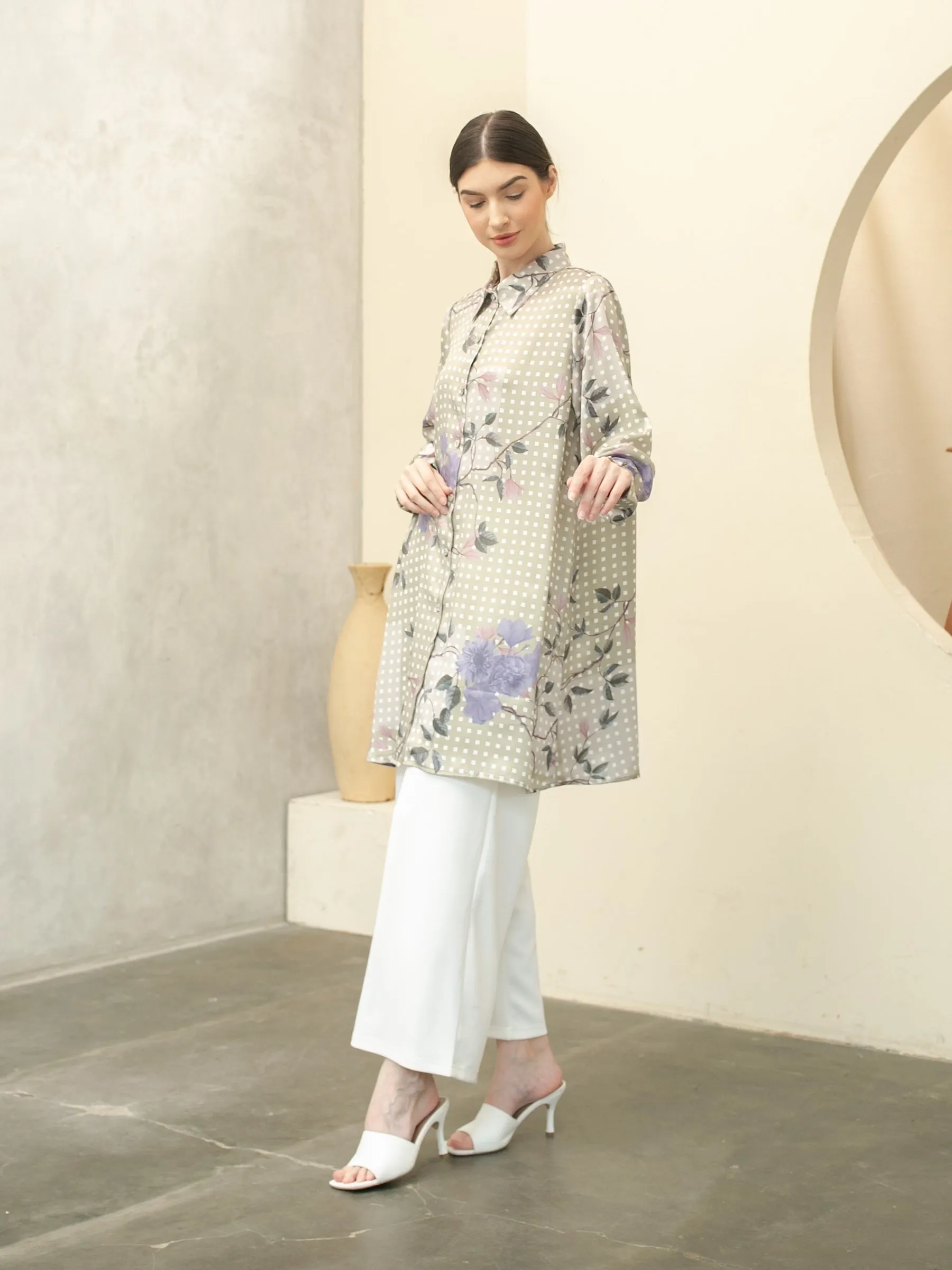 Soera Satin Tunic Shirt