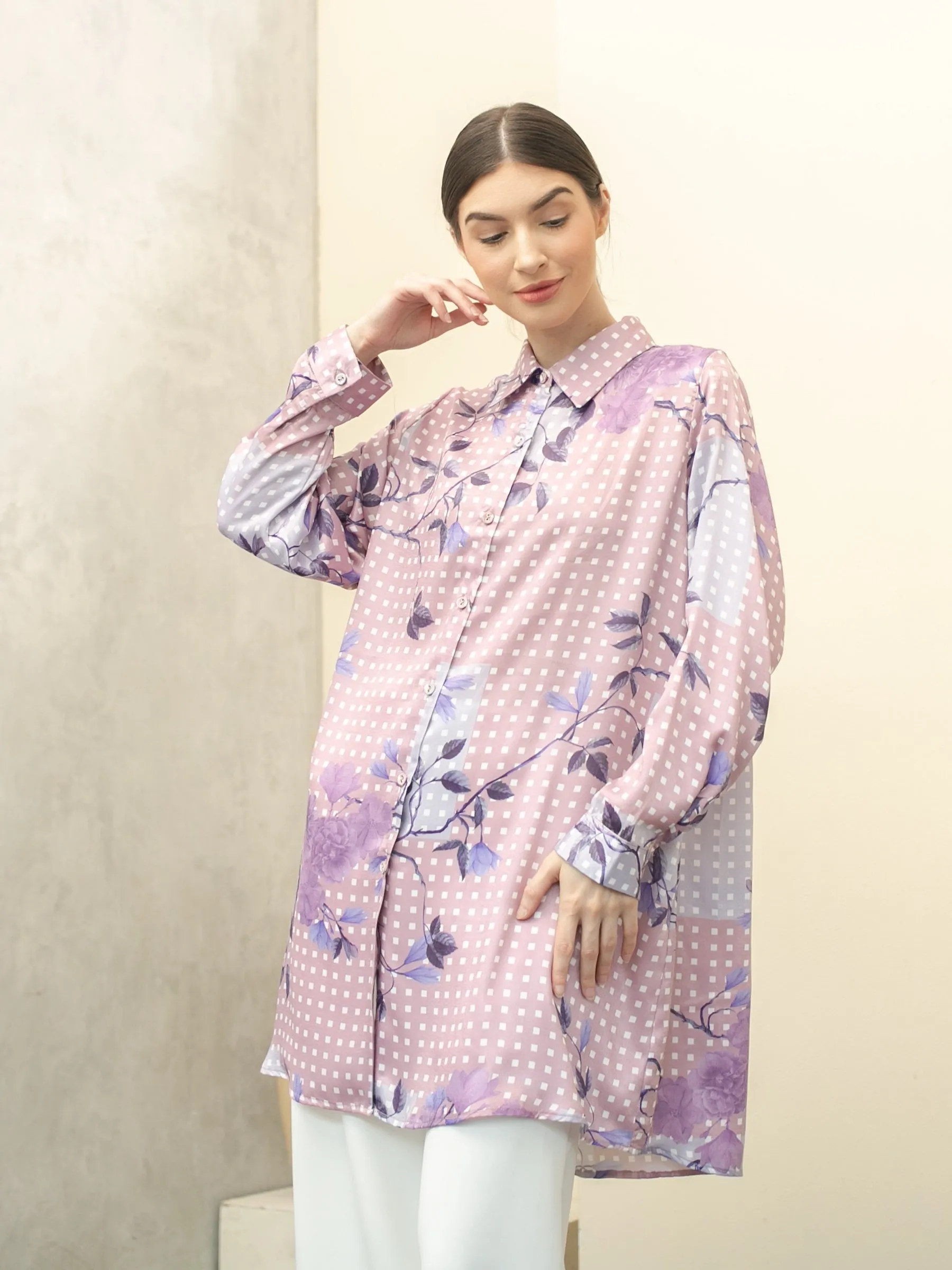 Soera Satin Tunic Shirt