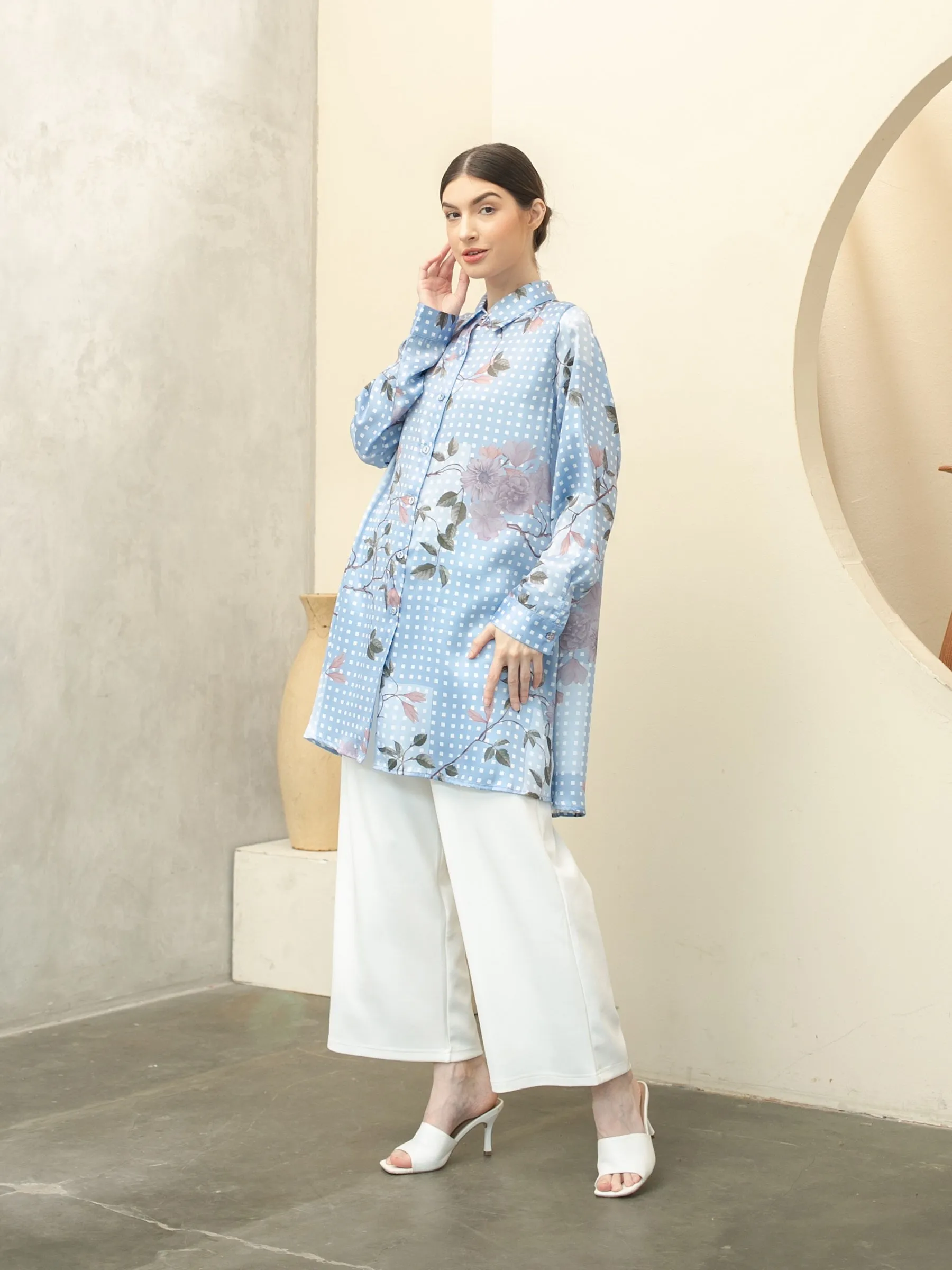 Soera Satin Tunic Shirt