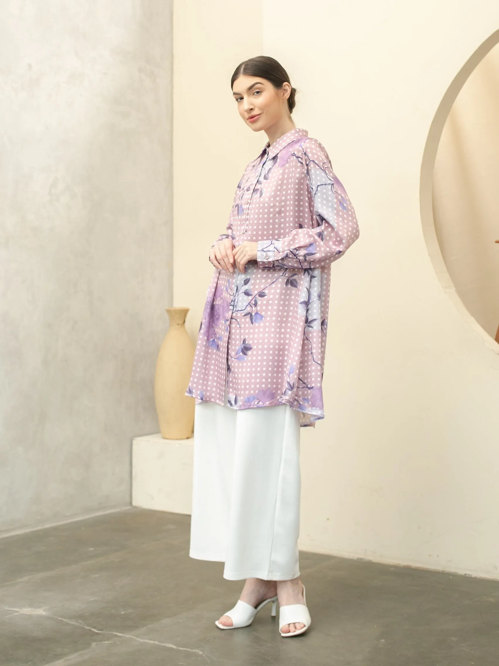 Soera Satin Tunic Shirt
