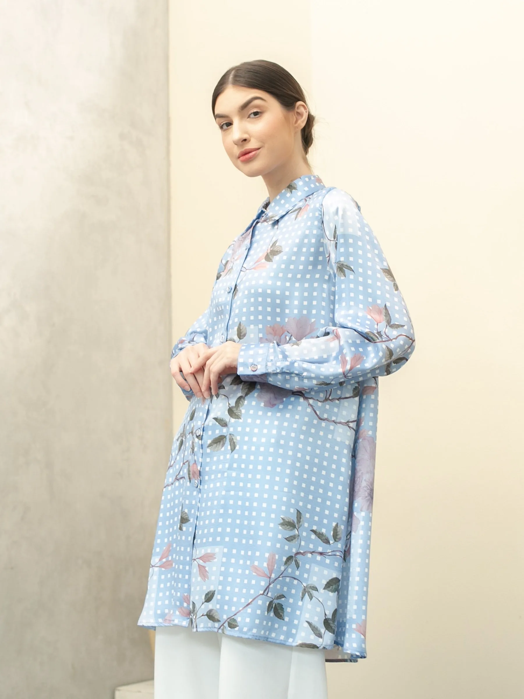 Soera Satin Tunic Shirt