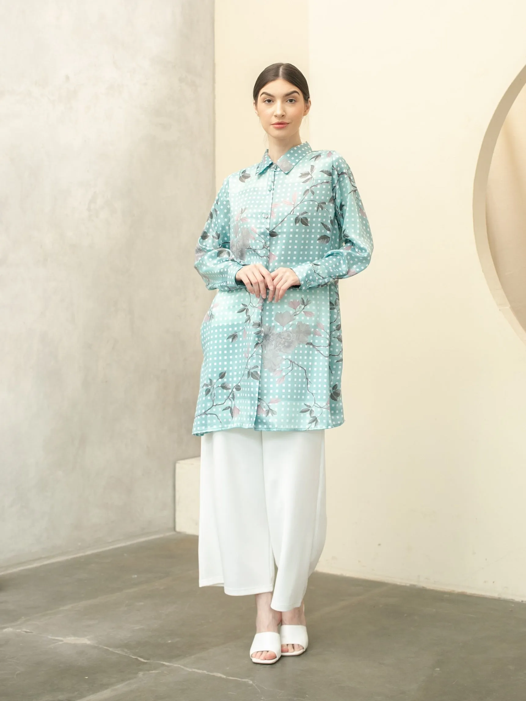 Soera Satin Tunic Shirt