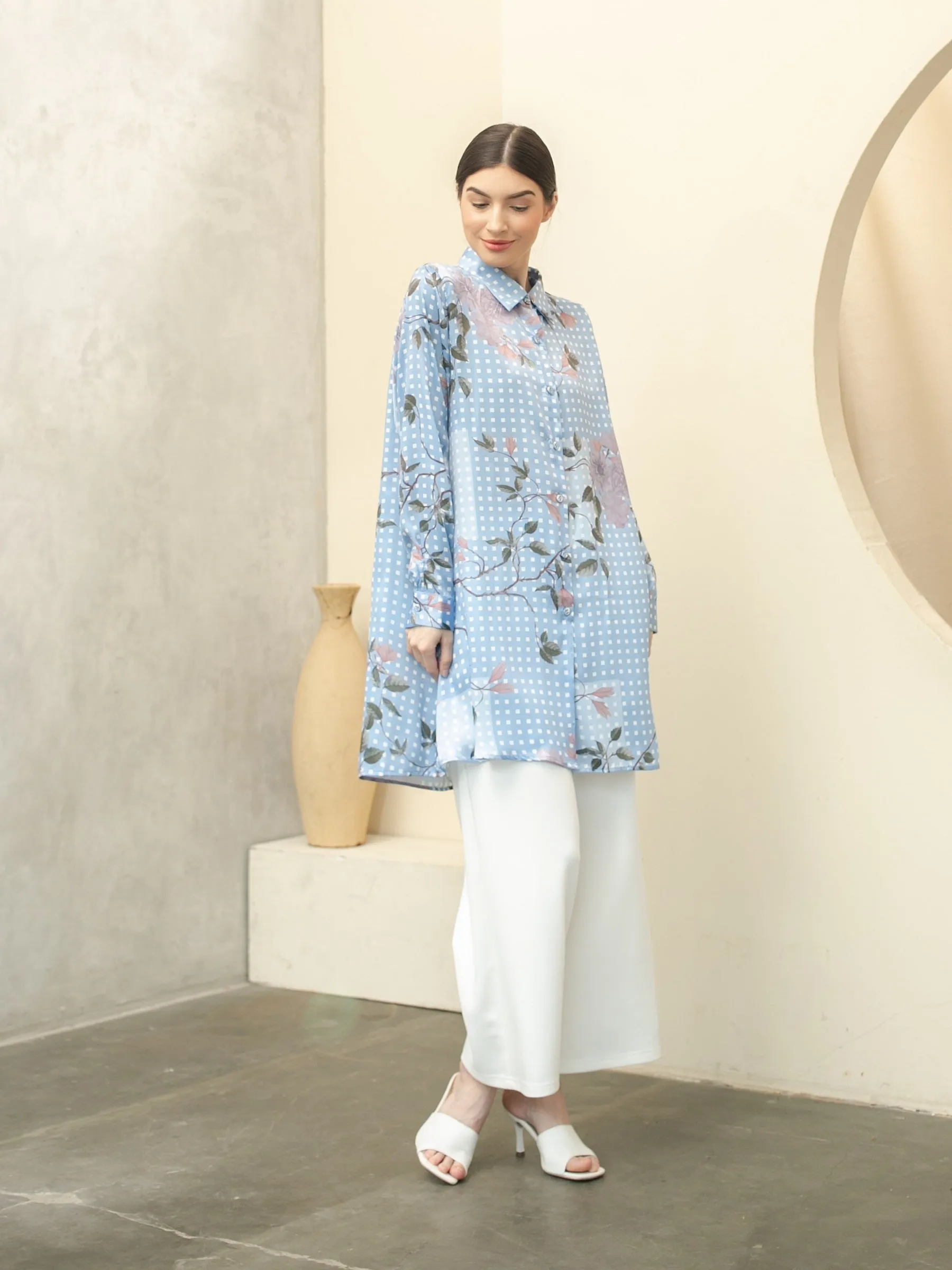 Soera Satin Tunic Shirt
