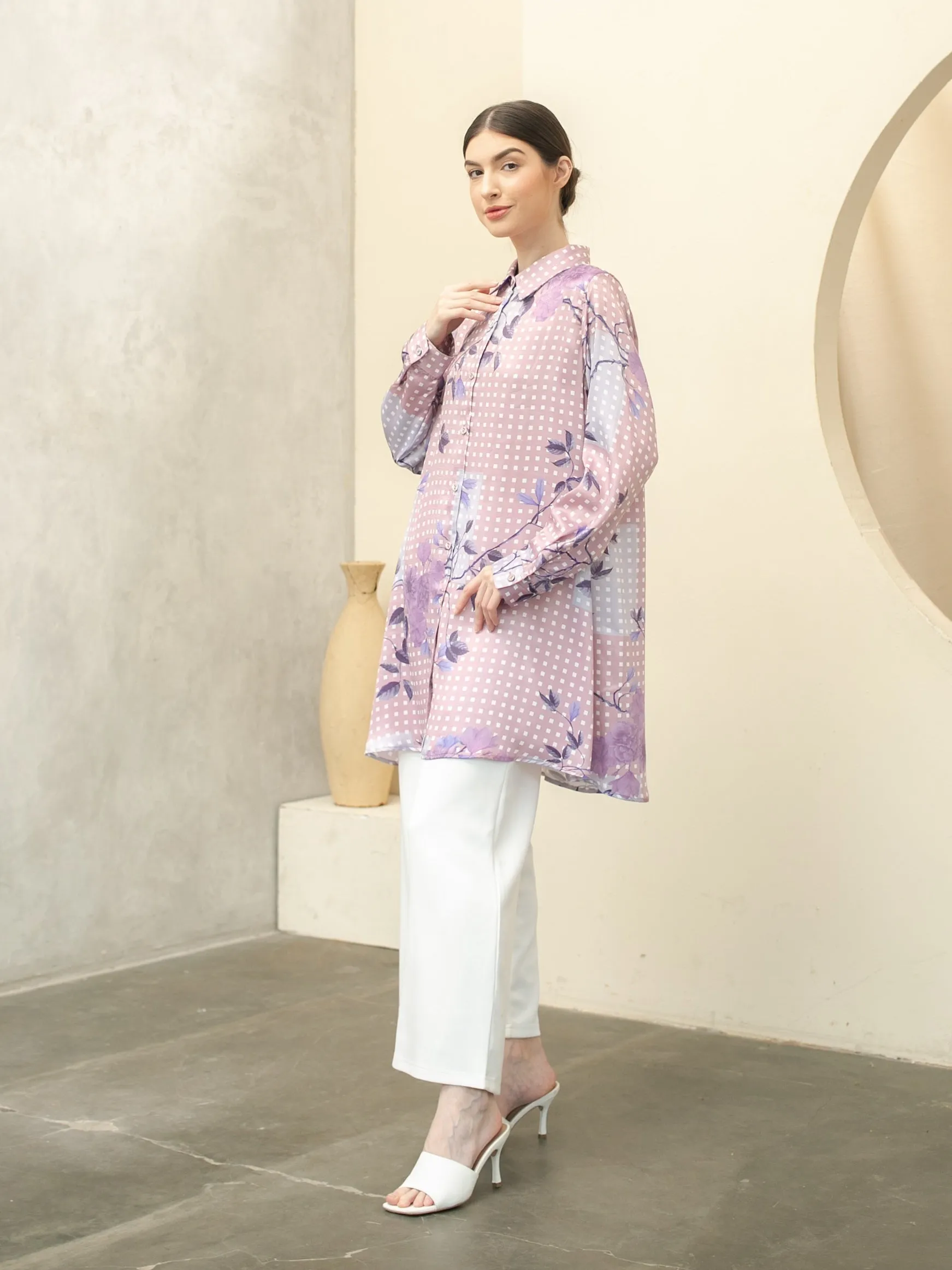 Soera Satin Tunic Shirt