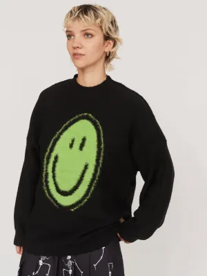 Spray Smile Reversible Knit Jumper