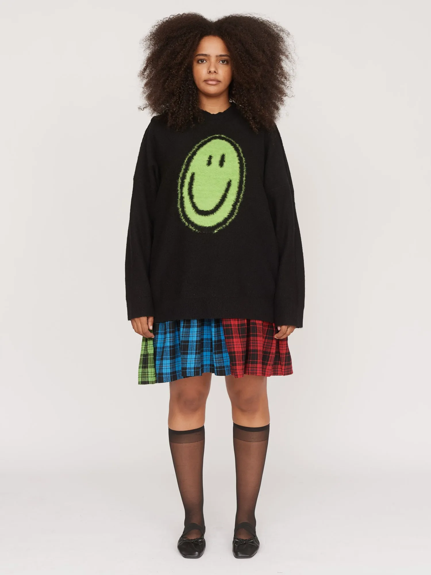 Spray Smile Reversible Knit Jumper