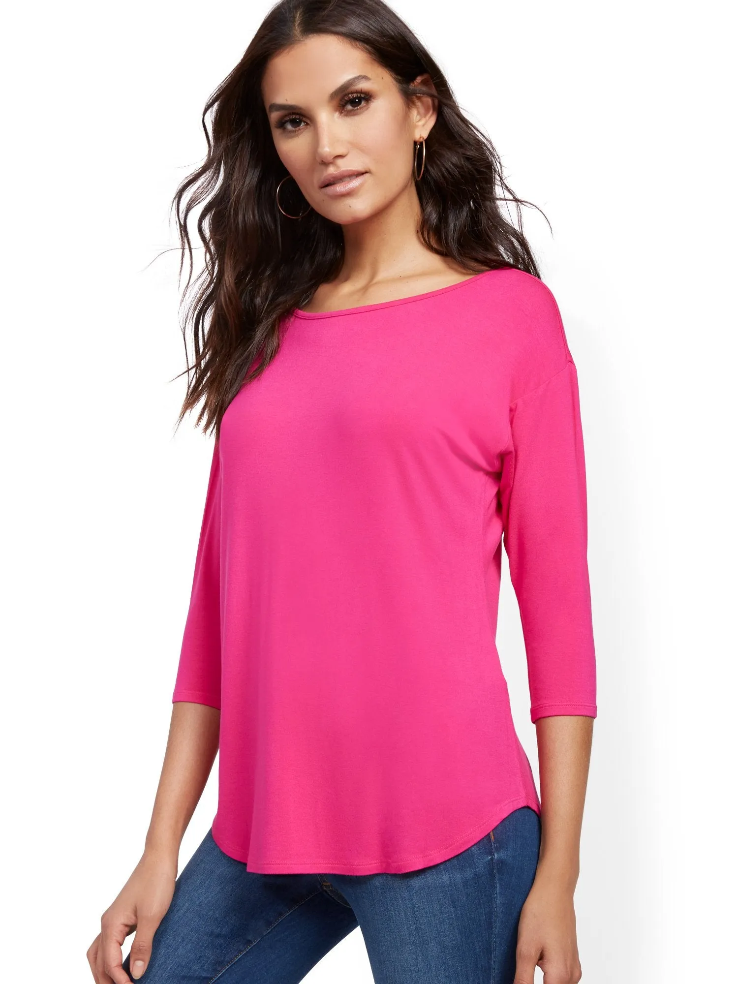 Strappy-Back Tunic Top