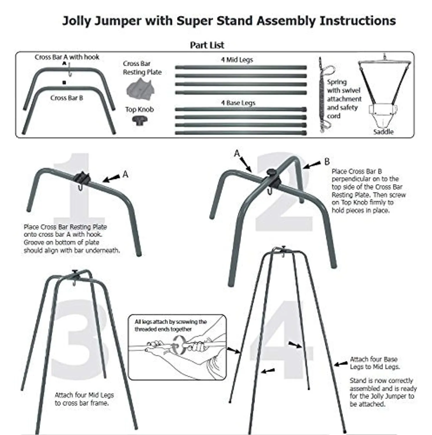 The Original Baby Exerciser with Super Stand for Active Babies that Love to Jump and Have Fun