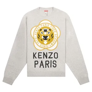 Tiger Academy Sweater | Pale Grey