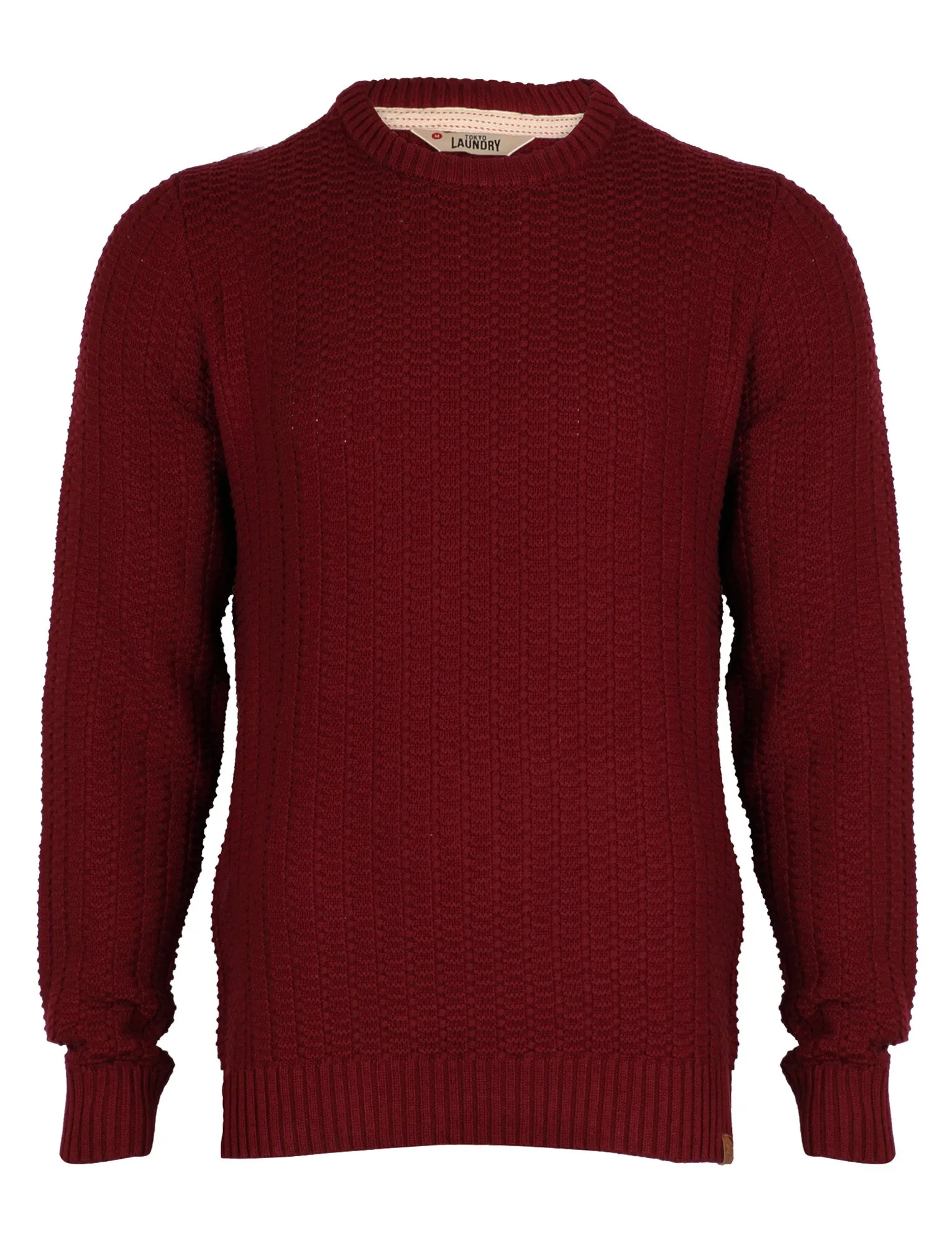 Tokyo Laundry Jay Textured Knit Jumper in red