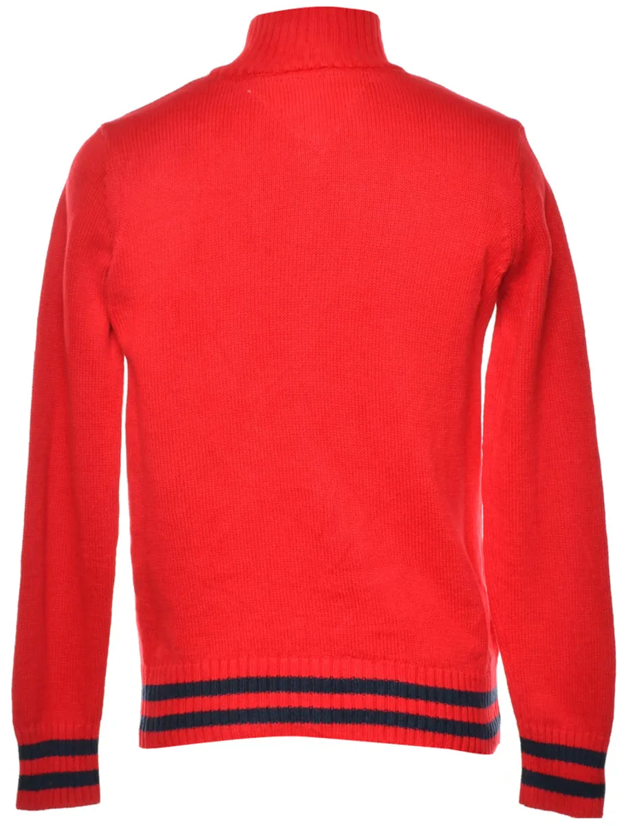 Tommy Hilfiger Quarter Zip Jumper - M