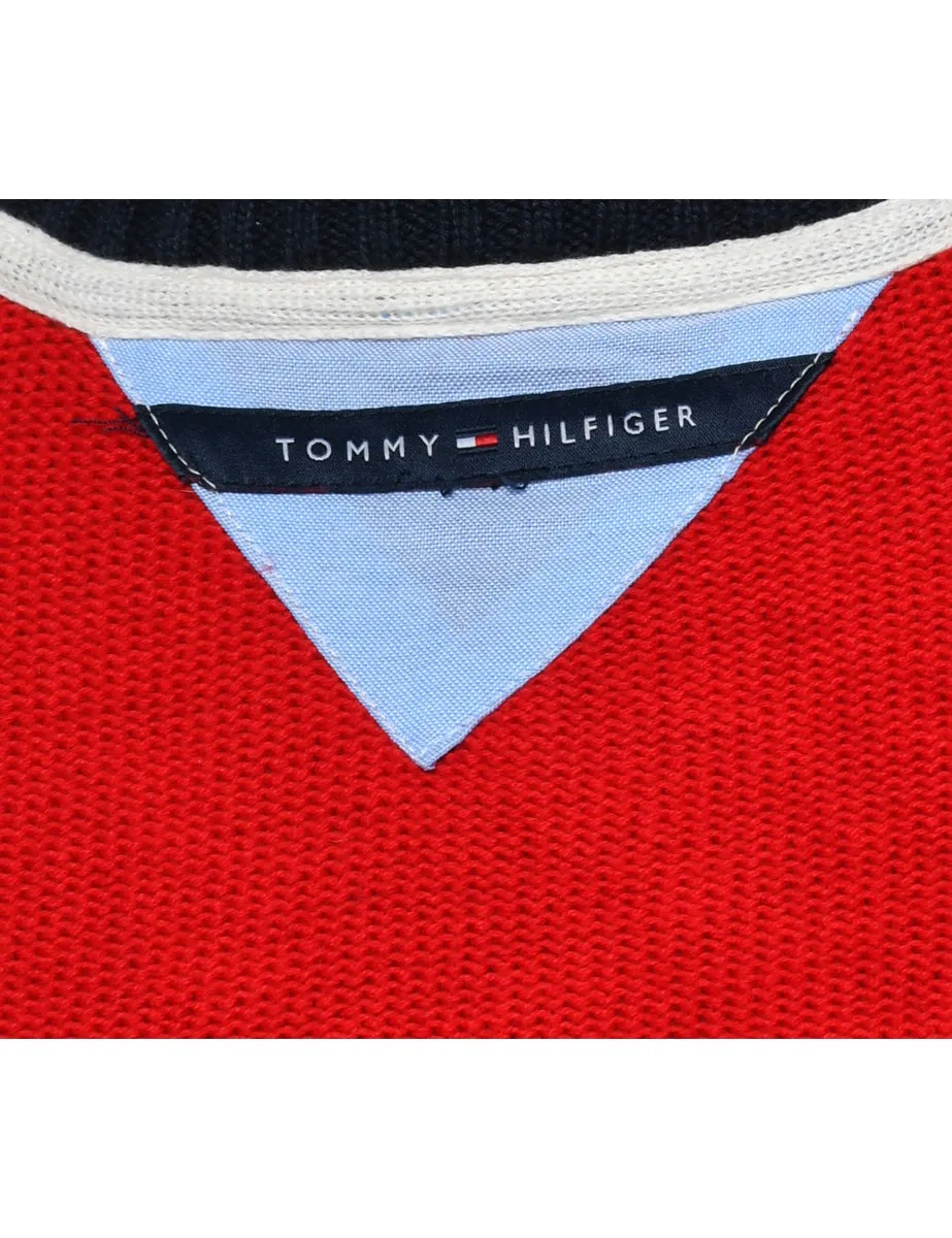 Tommy Hilfiger Quarter Zip Jumper - M