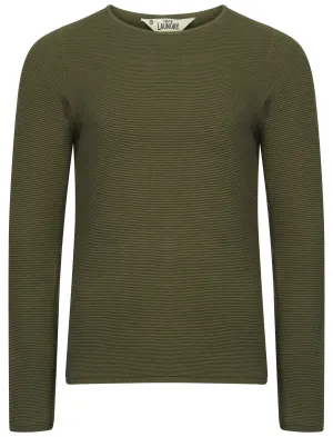 Tymon Ripple Stitch Jumper in Amazon Khaki - Tokyo Laundry