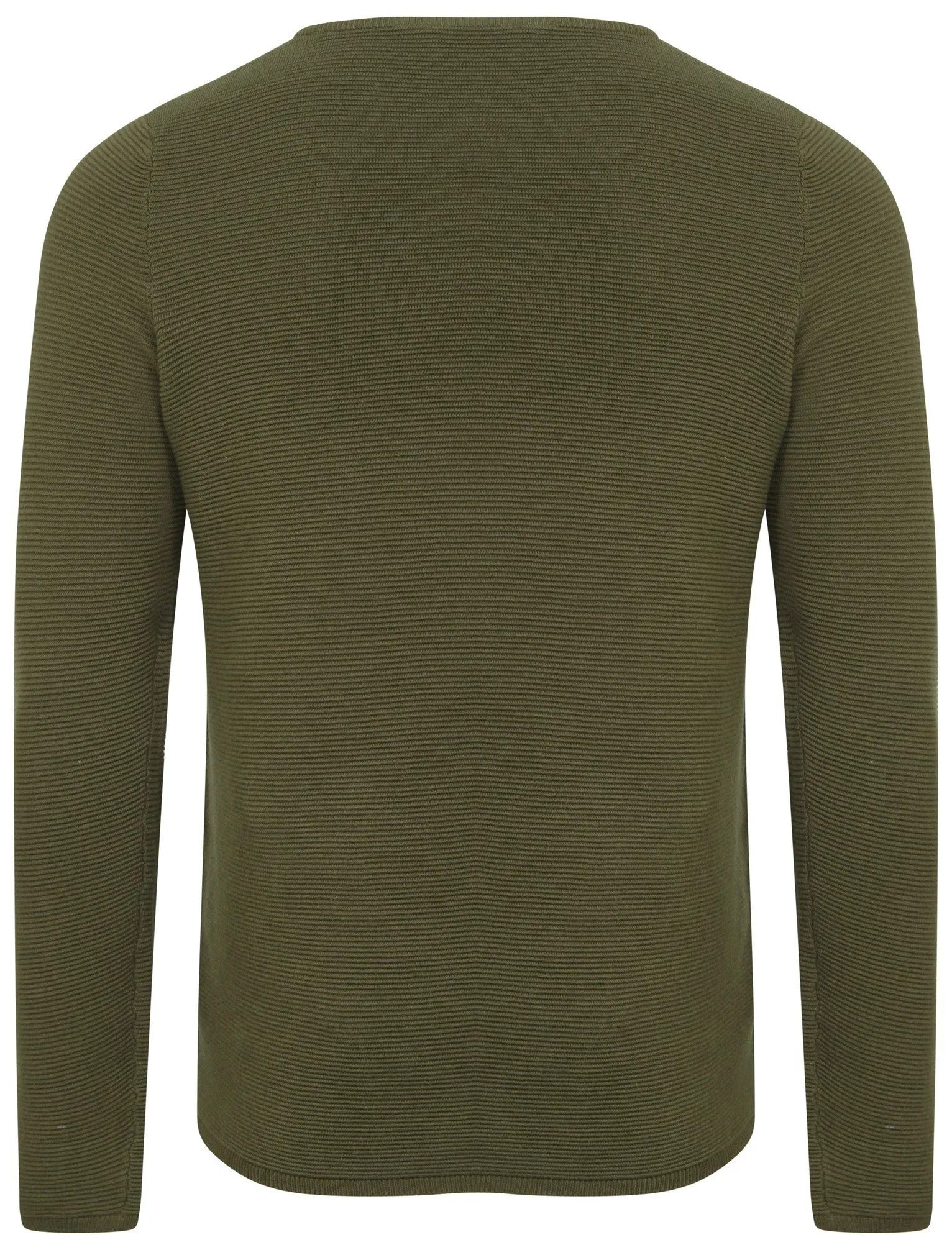 Tymon Ripple Stitch Jumper in Amazon Khaki - Tokyo Laundry